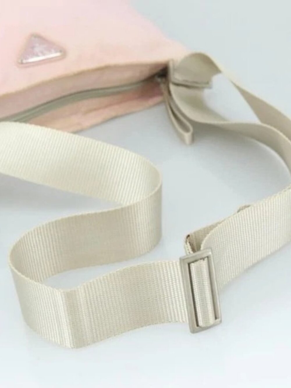 PRADA Shoulder Bag Nylon Pink Silver Auth ki5274 - Picture 7 of 16